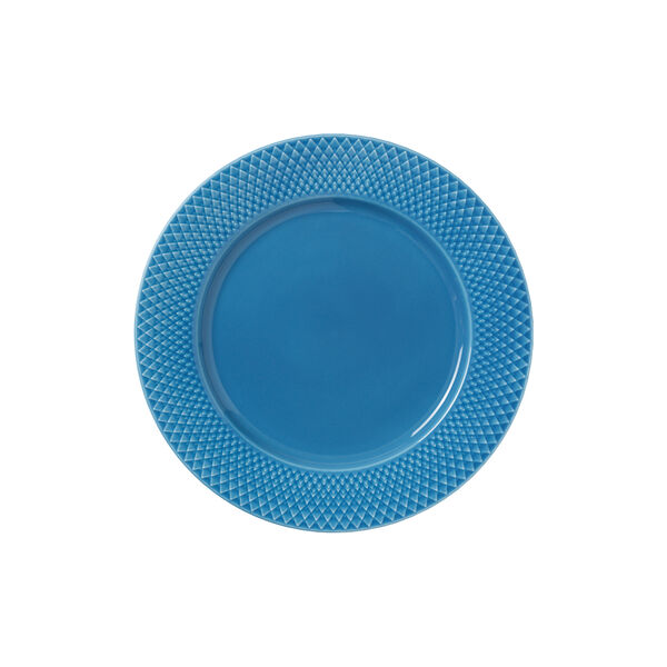 Rhombe Color Dinner Plate &Oslash; 27 cm, blue, Lyngby Porcel&aelig;n