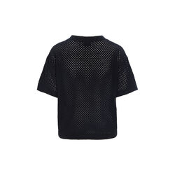 Kumi short sleeve blouse, black, BITTE KAI RAND