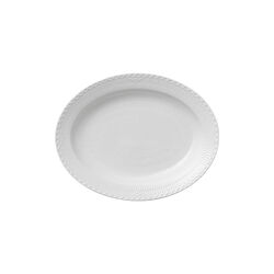 White Fluted Half Lace Dish 36.5 cm, Royal Copenhagen