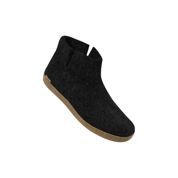 Felt Ankle Shoe, charcoal, Glerups