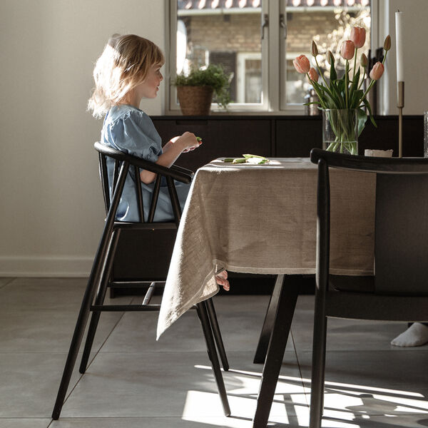 Saga Highchair, black lacquered oak Saga Highchair, black lacquered oak, OAKLINGS