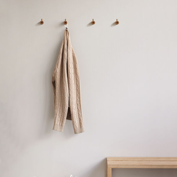 Wooden Wall Hook, oak, MOEBE