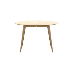 PLAYdinner Round Ø120 Dining Table with Extension, white oiled oak PLAYdinner Round Ø120 Dining Table with Extension, white oiled oak, Bruunmunch Furniture
