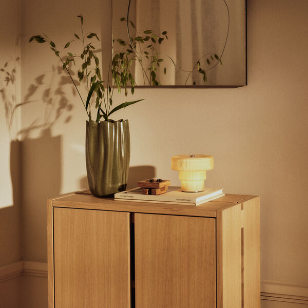 Nium Vase, dark sage, Ferm Living