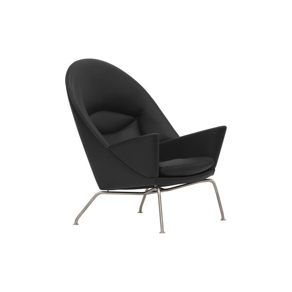 CH468 Oculus Chair, black/stainless steel, Carl Hansen & S&oslash;n