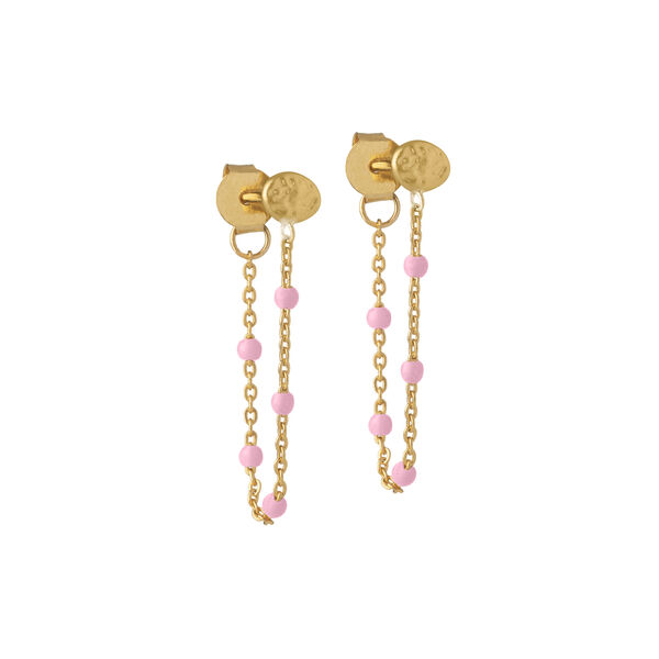Lola Earring, gold/light pink, ENAMEL Copenhagen