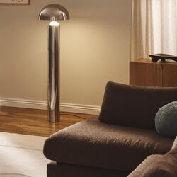 Walter Retro Floor Lamp, chrome, Westwing Collection