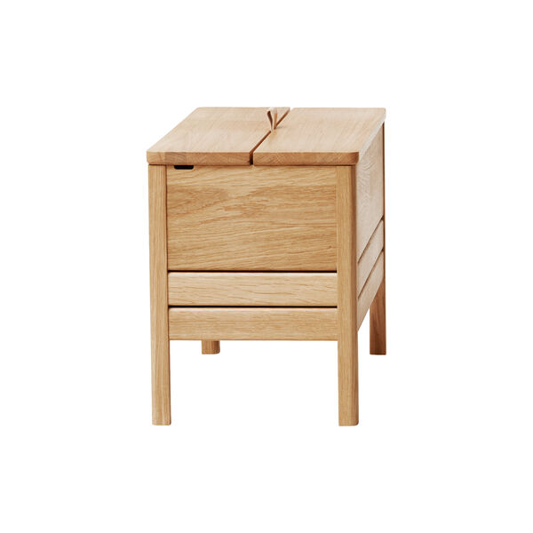 A Line Storage Bench, oak A Line Storage Bench, oak, Form & Refine