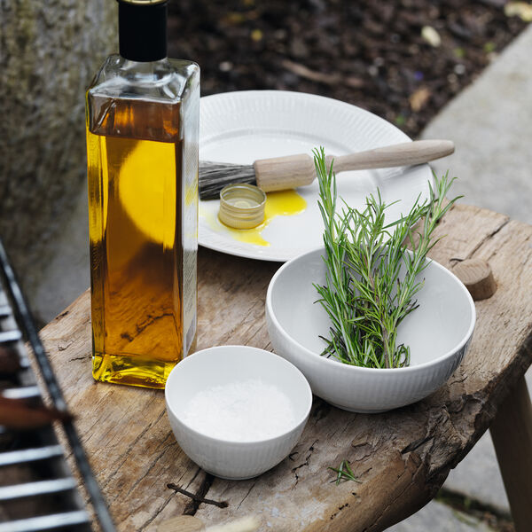 White Fluted Sugar Bowl 15 cl, Royal Copenhagen