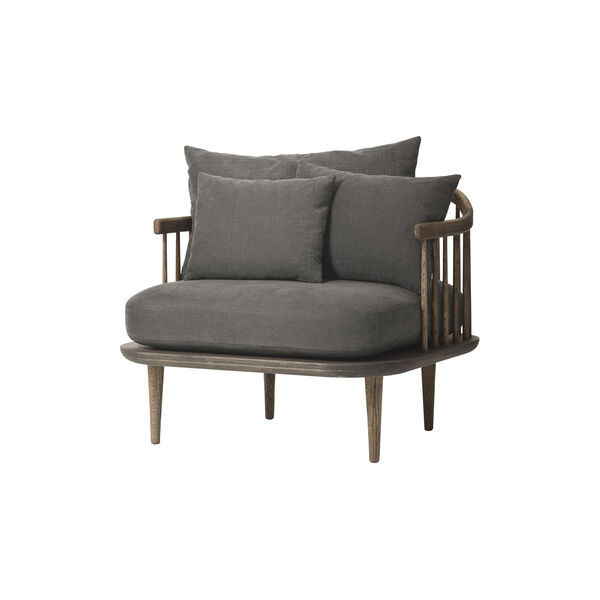 Fly SC1 Lounge Chair, Hot Madison 093/smoked oiled oak Fly SC1 Lounge Chair, Hot Madison 093/smoked oiled oak, &Tradition