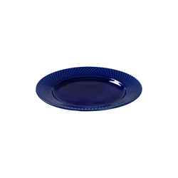 Rhombe Color Lunch Plate Ø 23 cm, dark blue, Lyngby Porcelæn