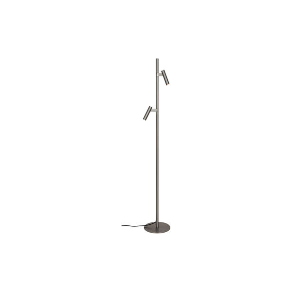 Makoto Floor Lamp, satin chrome, Design For The People