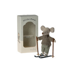 Winter&nbsp;mouse&nbsp;with&nbsp;ski&nbsp;set,&nbsp;big Brother, Maileg