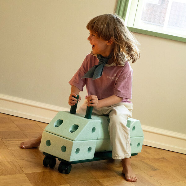 2 x Balance Beams, forest green, MODU