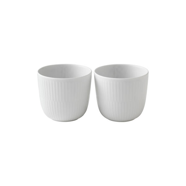 Blue Fluted Mega Tealight Holder, 2 pcs Blue Fluted Mega Tealight Holder, 2 pcs, Royal Copenhagen