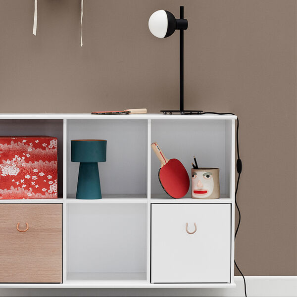 Wood Shelving Unit 5x2 Horizontal with Support Wood Shelving Unit 5x2 Horizontal with Support, Oliver Furniture