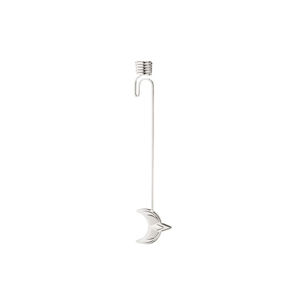 2024 Christmas Candleholder Moon, silver, Georg Jensen