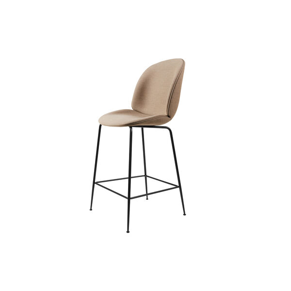 Beetle Counter Chair Fully Upholstered, Remix 233/black matt, GUBI