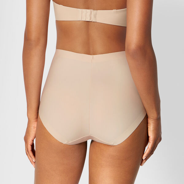 Beige high-waisted shaping panty