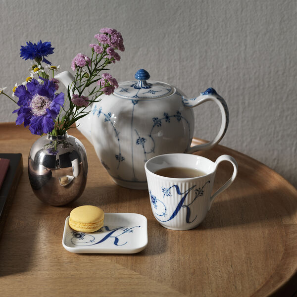 Blue Fluted Plain Teapot, Royal Copenhagen