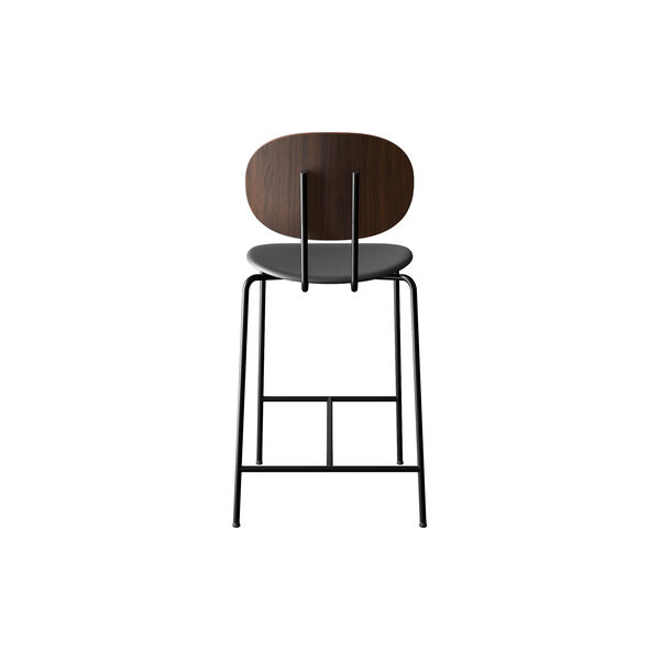 PIET HEIN Counter Chair, oiled walnut/Solid Black 509, Sibast Furniture