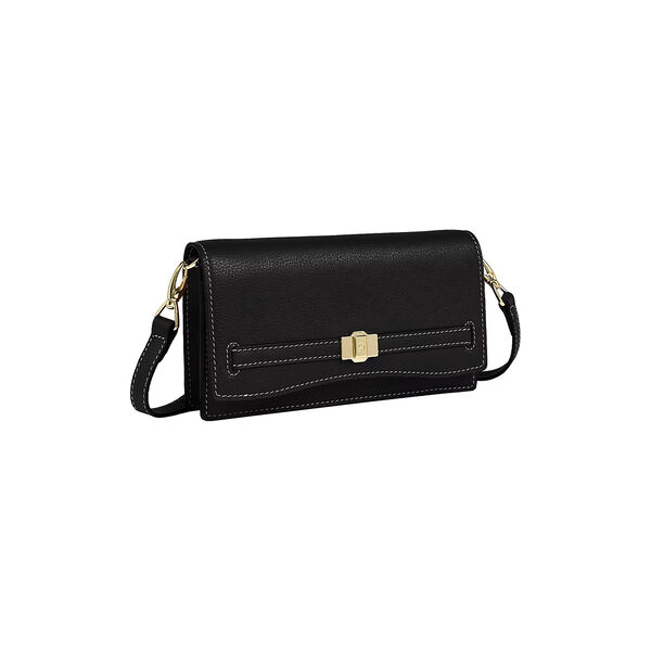 Farah Wallet on Leather Strap, black, Aigner