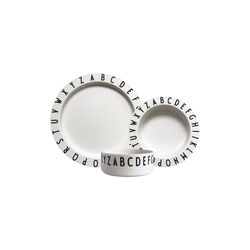Eat & Learn plate set, Design Letters