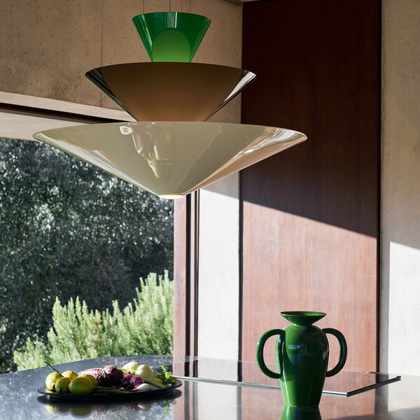 Gio LN15 Pendant, signal green/deep blue/ecru white, &Tradition