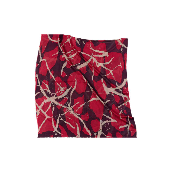 DOTS AND LINES scarf, bordeaux/red, Bella Ballou