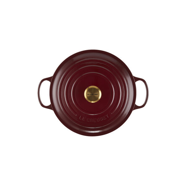 Signature round cast iron pot &Oslash; 28 cm, garnet, Le Creuset