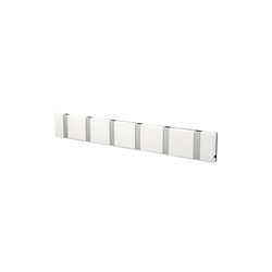 KNAX Horizontal 6 Coat Rack, white/grey, LoCa