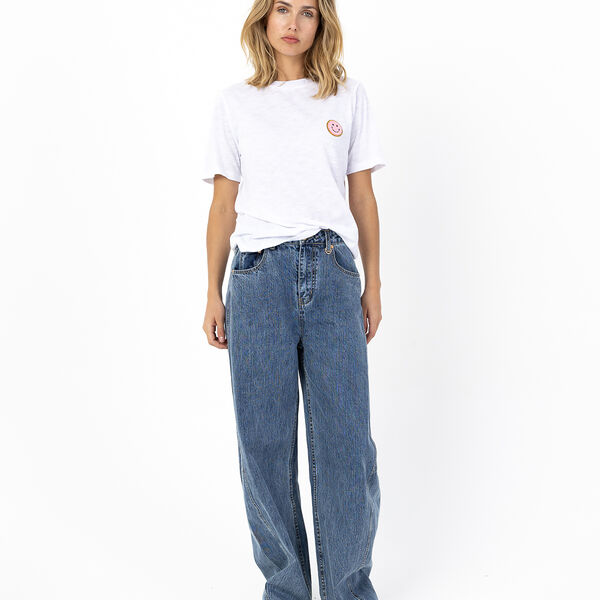 SMILEY t-shirt - Mid sleeve, white, Coster Copenhagen