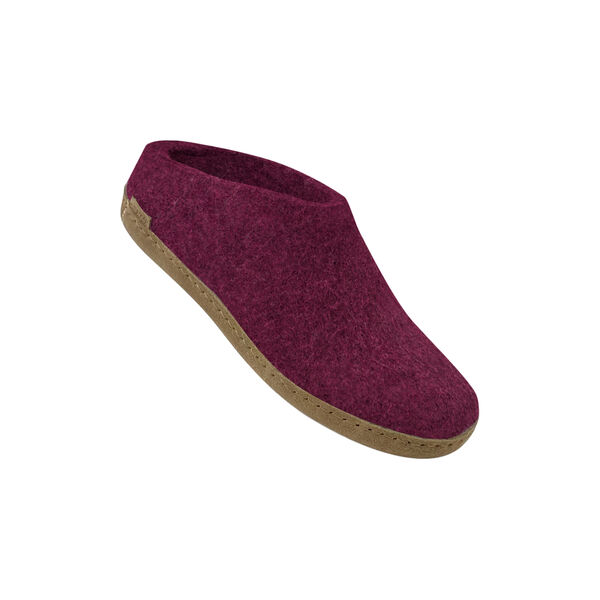 Felt Slippers, cranberry Felt Slippers, cranberry, Glerups
