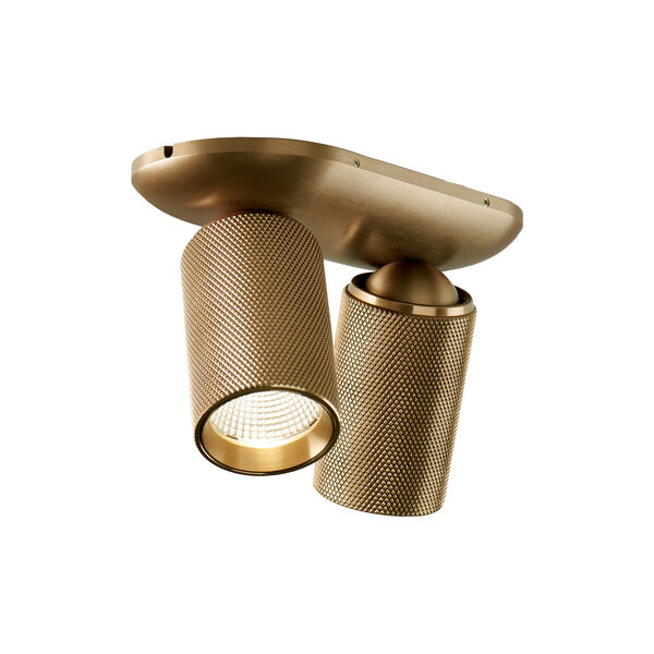 RAW 2 Ceiling Light, brass, LIGHT-POINT