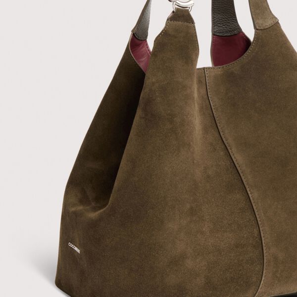 COCCINELLE C-EASY SUEDE | Fango, Coccinelle