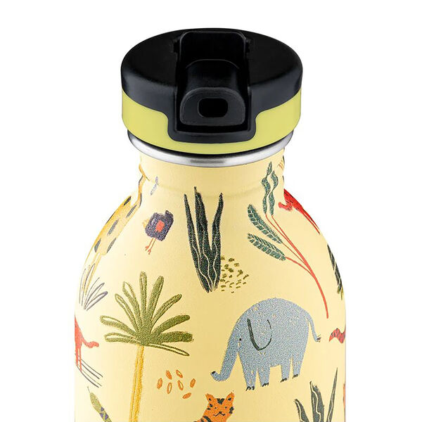 Urban Drinking Bottle with Sports Lid og Stone Finish, jungle friends, 24Bottles