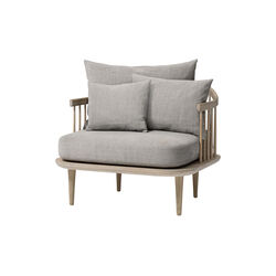 Fly SC1 Lounge Chair, Hot Madison 094/oiled oak, &Tradition