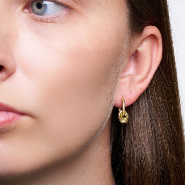 Lilou hoops Small, silver plated Lilou hoops Small, silver plated, Pure by Nat