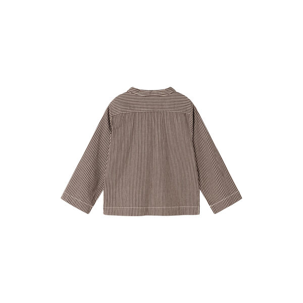 Tovan Shirt, dark brownie stripe, MarMar Copenhagen