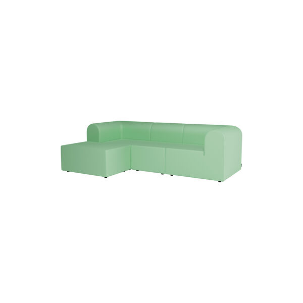 Paradigm 3 Seater Sofa with Pouf, Hero 912, Montana Furniture