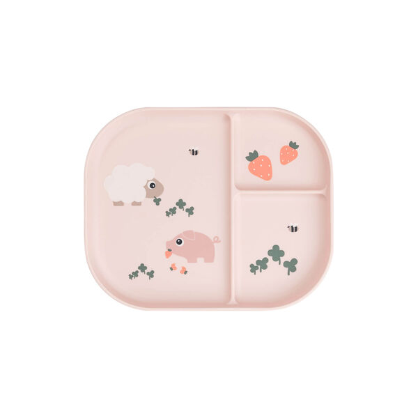 Tiny Farm Foodie Compartment Plate, powder, Done by Deer