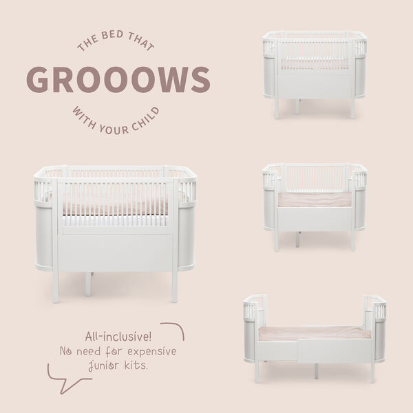 Sebra Bed Baby & Jr., classic white, Sebra