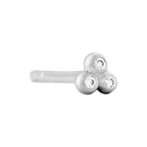 Orbit Dot Stud Earring, white gold, Ro Copenhagen
