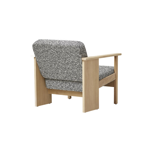 Block Lounge Chair, white oak/zero, Form & Refine