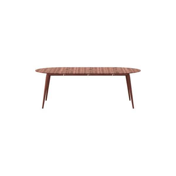 PLAYdinner Round &Oslash;220 Dining Table with Extension incl. 2 Extension Leaves, natural oiled walnut, Bruunmunch Furniture