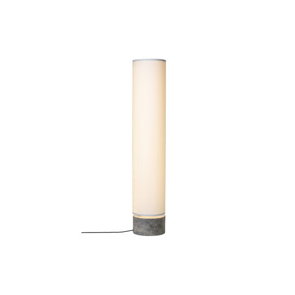Unbound Floor Lamp, grey marble/white, GUBI