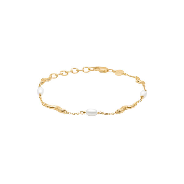 Tangled bracelet, gold plated silver, Studio Z