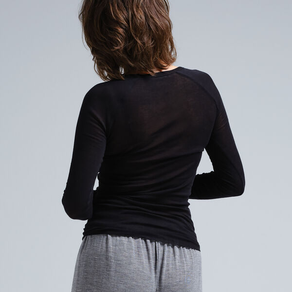 Elvira Blouse, black, Seamless Basic