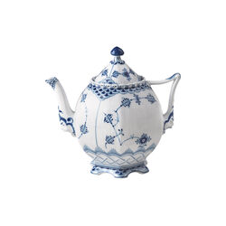 Blue Fluted Full Lace Tea Pot, Royal Copenhagen
