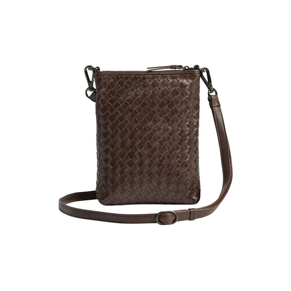MaiaMBG Mini Crossbody Bag Weave, dark brown, Markberg